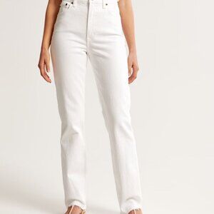 Abercrombie & Fitch Ultra High Rise Size 27/4S in White